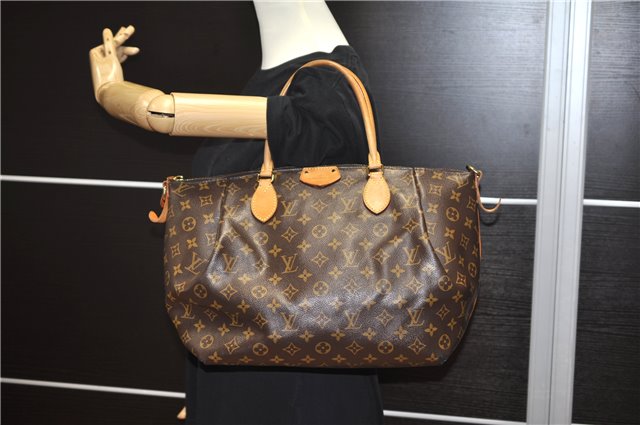 Authentic Louis Vuitton Monogram Turenne MM M48814 2Way Shoulder Hand Bag 4663F