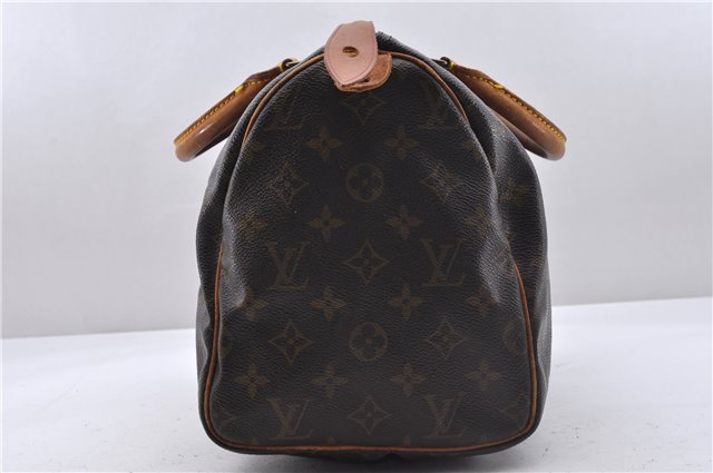 Authentic Louis Vuitton Monogram Speedy 30 Hand Boston Bag M41526 LV 4664D