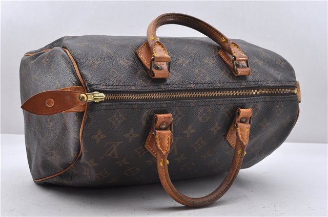 Authentic Louis Vuitton Monogram Speedy 30 Hand Boston Bag M41526 LV 4664D