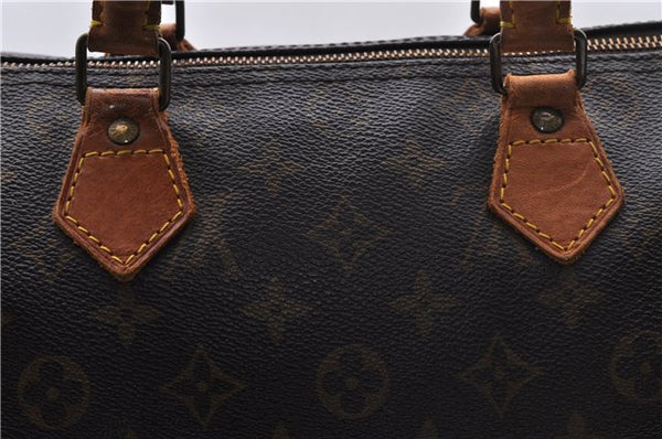 Authentic Louis Vuitton Monogram Speedy 30 Hand Boston Bag M41526 LV 4664D