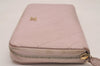 Authentic CHANEL Matelasse Caviar Skin CC Logo Long Wallet Purse Pink 4664I