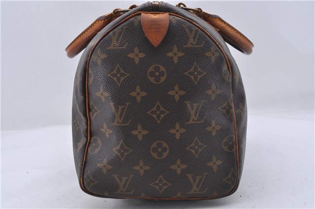 Authentic Louis Vuitton Monogram Speedy 30 Hand Boston Bag M41526 LV 4665D