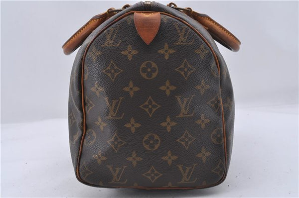 Authentic Louis Vuitton Monogram Speedy 30 Hand Boston Bag M41526 LV 4665D