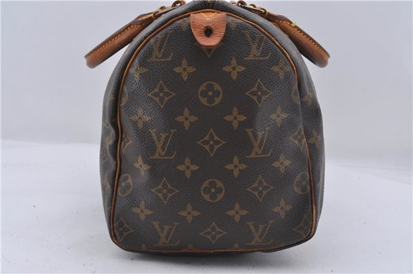 Authentic Louis Vuitton Monogram Speedy 30 Hand Boston Bag M41526 LV 4665D