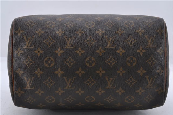 Authentic Louis Vuitton Monogram Speedy 30 Hand Boston Bag M41526 LV 4665D