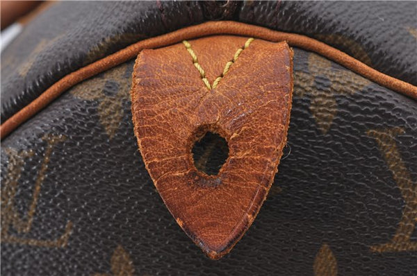 Authentic Louis Vuitton Monogram Speedy 30 Hand Boston Bag M41526 LV 4665D