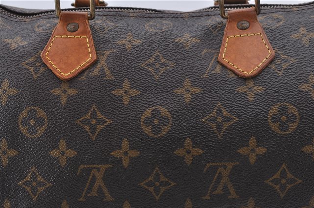 Authentic Louis Vuitton Monogram Speedy 30 Hand Boston Bag M41526 LV 4665D
