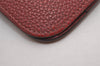 Authentic HERMES Dogon GM Vintage Leather Long Wallet Purse Red 4665I