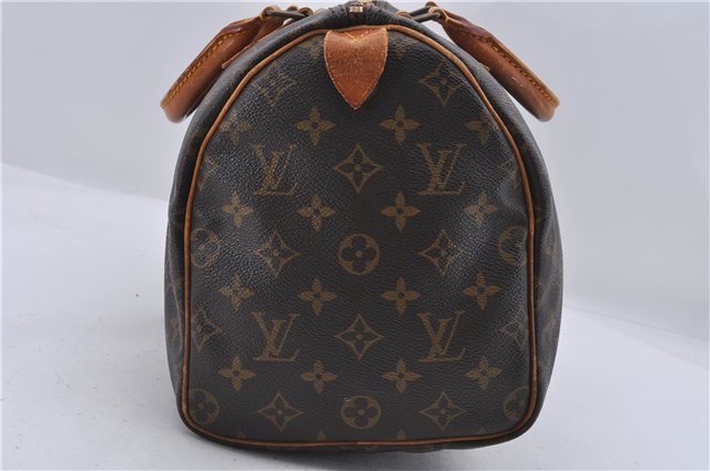 Authentic Louis Vuitton Monogram Speedy 30 Hand Boston Bag M41526 LV 4666D
