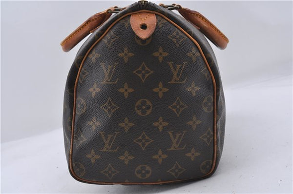 Authentic Louis Vuitton Monogram Speedy 30 Hand Boston Bag M41526 LV 4666D