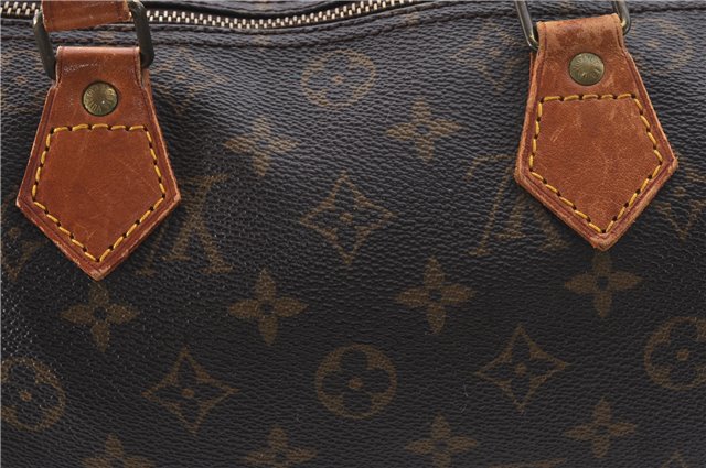 Authentic Louis Vuitton Monogram Speedy 30 Hand Boston Bag M41526 LV 4666D