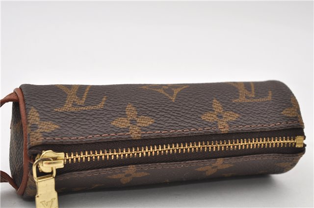 Authentic Louis Vuitton Monogram Etui 3 Golf Ball Case M58249 LV 4667E