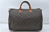 Authentic Louis Vuitton Monogram Speedy 35 Hand Boston Bag M41524 LV 4668D