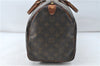 Authentic Louis Vuitton Monogram Speedy 35 Hand Boston Bag M41524 LV 4668D