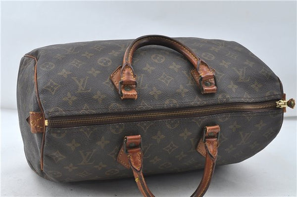 Authentic Louis Vuitton Monogram Speedy 35 Hand Boston Bag M41524 LV 4668D