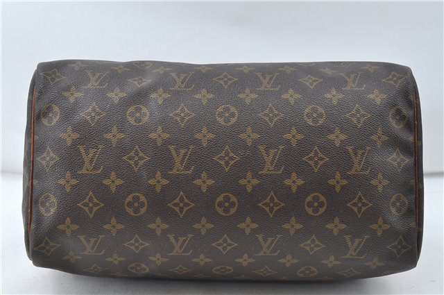 Authentic Louis Vuitton Monogram Speedy 35 Hand Boston Bag M41524 LV 4668D