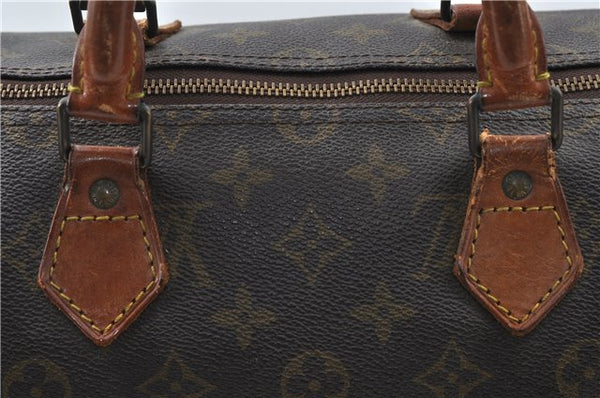 Authentic Louis Vuitton Monogram Speedy 35 Hand Boston Bag M41524 LV 4668D