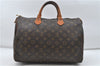 Authentic Louis Vuitton Monogram Speedy 35 Hand Boston Bag M41524 LV 4669D