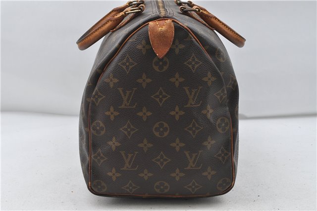 Authentic Louis Vuitton Monogram Speedy 35 Hand Boston Bag M41524 LV 4669D