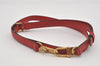 Authentic Louis Vuitton Leather Shoulder Strap Red 40.4-47.2" LV 4671I