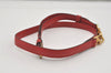 Authentic Louis Vuitton Leather Shoulder Strap Red 40.4-47.2" LV 4671I