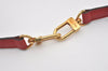 Authentic Louis Vuitton Leather Shoulder Strap Red 40.4-47.2" LV 4671I