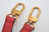 Authentic Louis Vuitton Leather Shoulder Strap Red 40.4-47.2" LV 4671I