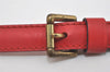 Authentic Louis Vuitton Leather Shoulder Strap Red 40.4-47.2" LV 4671I