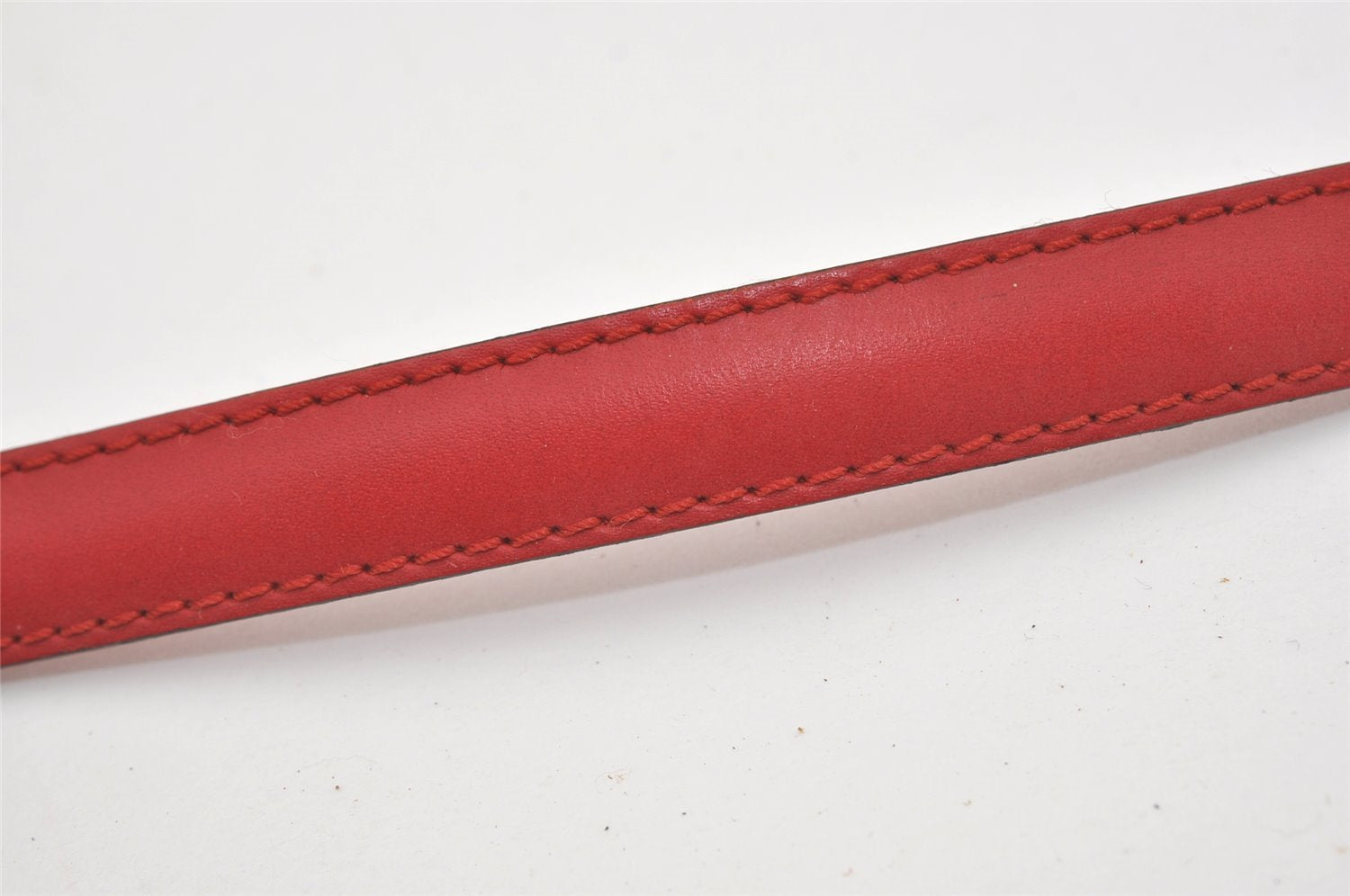 Authentic Louis Vuitton Leather Shoulder Strap Red 40.4-47.2