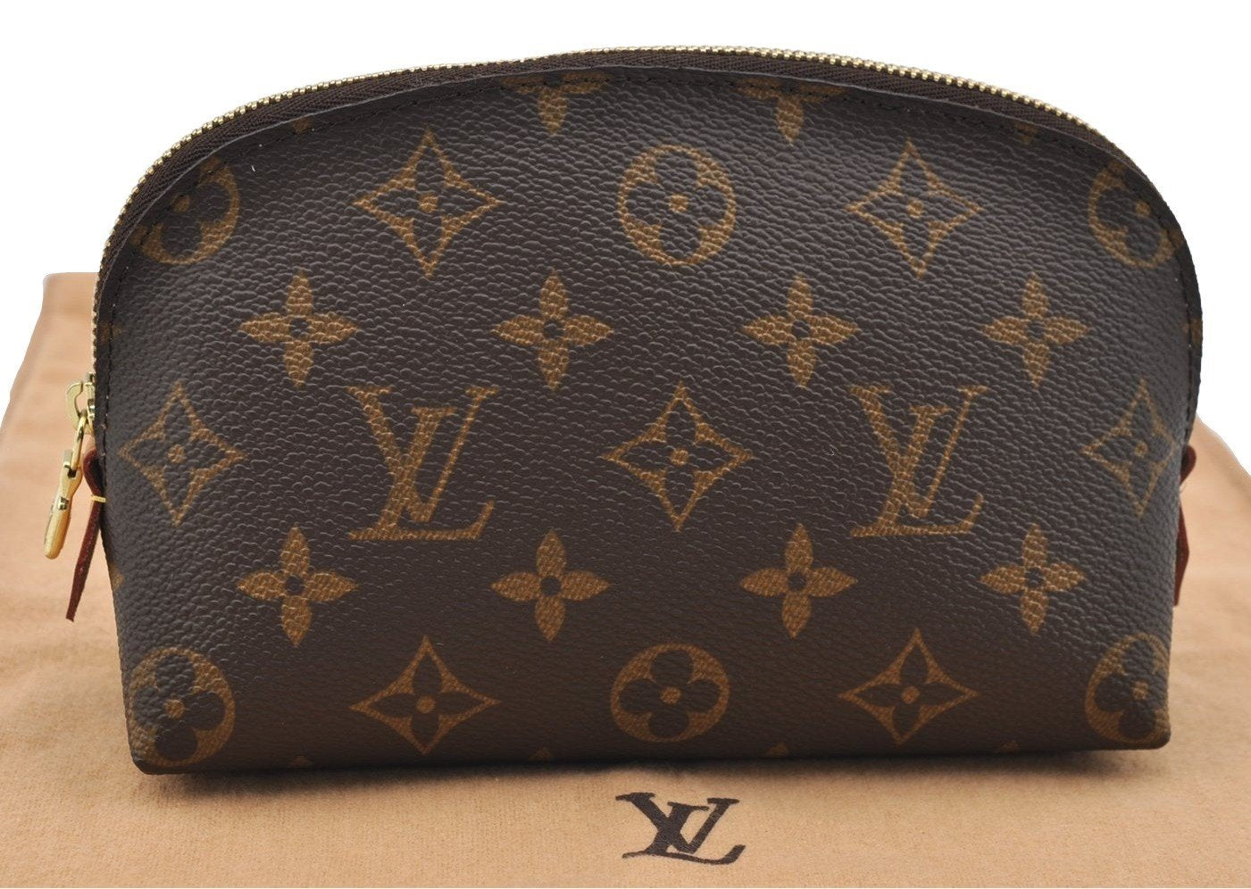Authentic Louis Vuitton Monogram Pochette Cosmetic Pouch M47515 LV 4672I