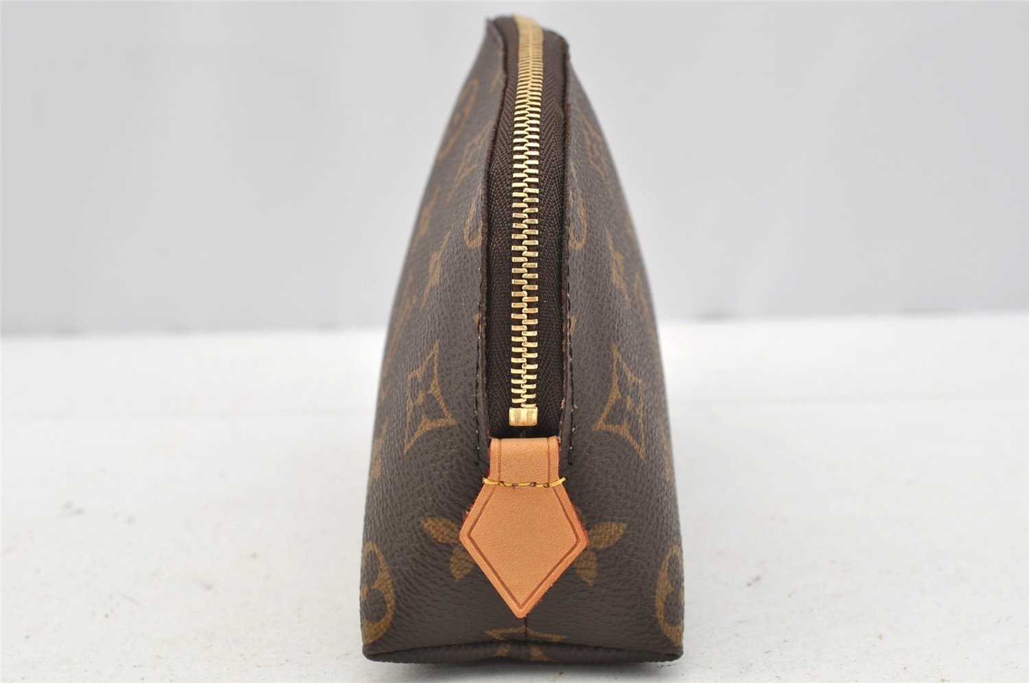 Authentic Louis Vuitton Monogram Pochette Cosmetic Pouch M47515 LV 4672I