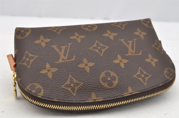 Authentic Louis Vuitton Monogram Pochette Cosmetic Pouch M47515 LV 4672I