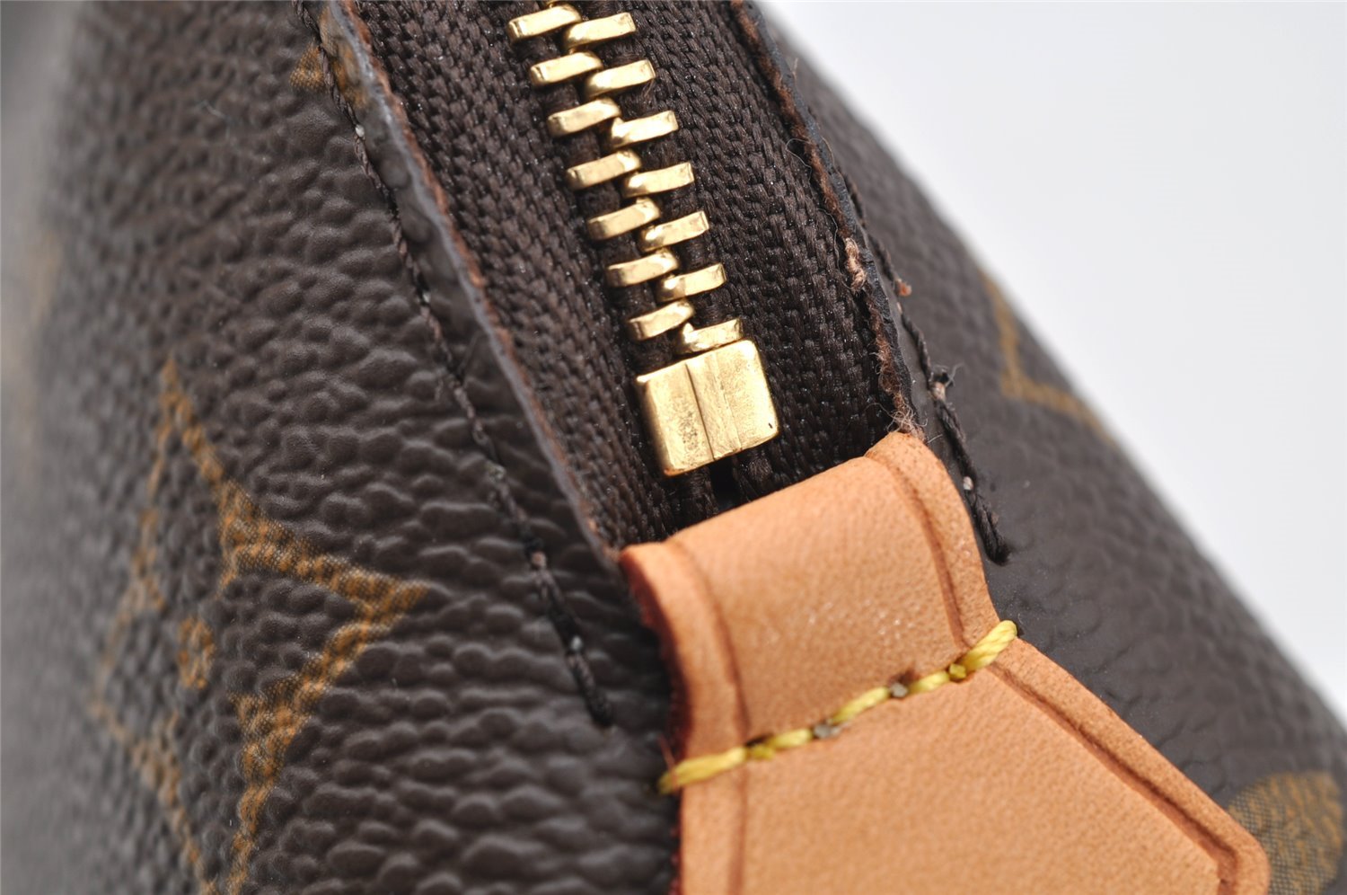 Authentic Louis Vuitton Monogram Pochette Cosmetic Pouch M47515 LV 4672I