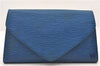 Authentic LOUIS VUITTON Epi Arts Deco Clutch Bag Blue M52635 LV 4673C