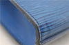 Authentic LOUIS VUITTON Epi Arts Deco Clutch Bag Blue M52635 LV 4673C