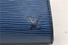 Authentic LOUIS VUITTON Epi Arts Deco Clutch Bag Blue M52635 LV 4673C