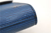 Authentic LOUIS VUITTON Epi Arts Deco Clutch Bag Blue M52635 LV 4673C