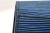 Authentic LOUIS VUITTON Epi Arts Deco Clutch Bag Blue M52635 LV 4673C