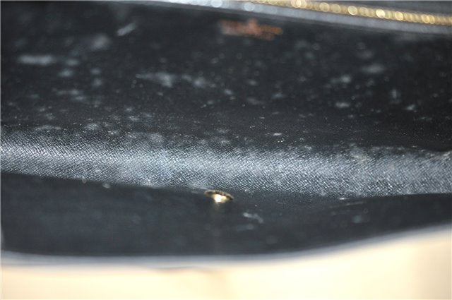 Authentic LOUIS VUITTON Epi Arts Deco Clutch Bag Blue M52635 LV 4673C