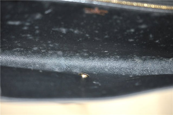 Authentic LOUIS VUITTON Epi Arts Deco Clutch Bag Blue M52635 LV 4673C