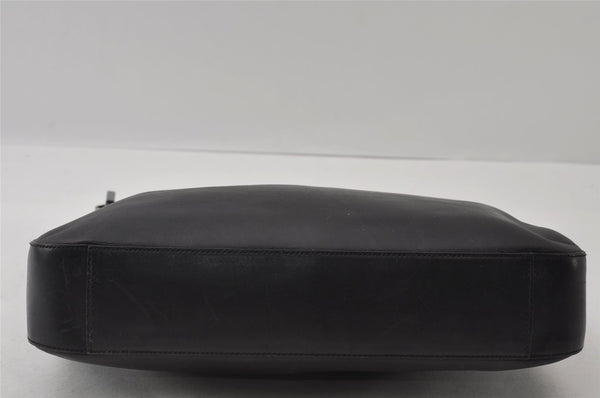 Authentic GUCCI Vintage Shoulder Bag Purse Leather 0013811 Black 4673I