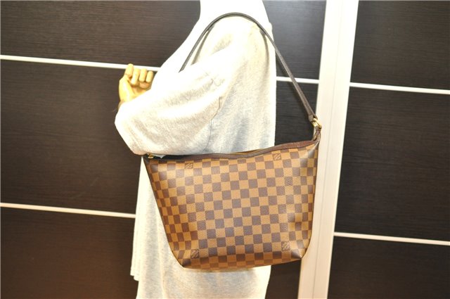 Authentic Louis Vuitton Damier Illovo MM Shoulder Hand Bag Purse N51995 LV 4674F
