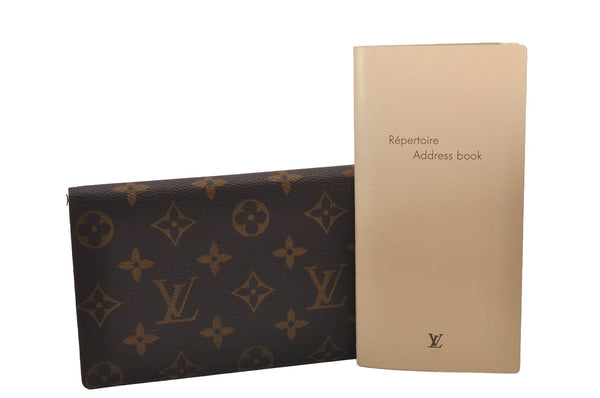 Authentic Louis Vuitton Monogram Vintage Note Book Address Book Cover LV 4674I