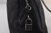 Authentic PRADA Vintage Tweed Leather Shoulder Tote Bag Black 4677I