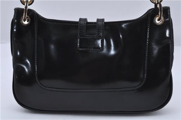 Authentic GUCCI Hand Bag Purse Leather 0050817 Black 4678C