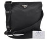 Authentic PRADA TESSUTO SAFFI Nylon Leather Shoulder Bag VA0053 Black 4678I