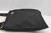 Authentic PRADA TESSUTO SAFFI Nylon Leather Shoulder Bag VA0053 Black 4678I