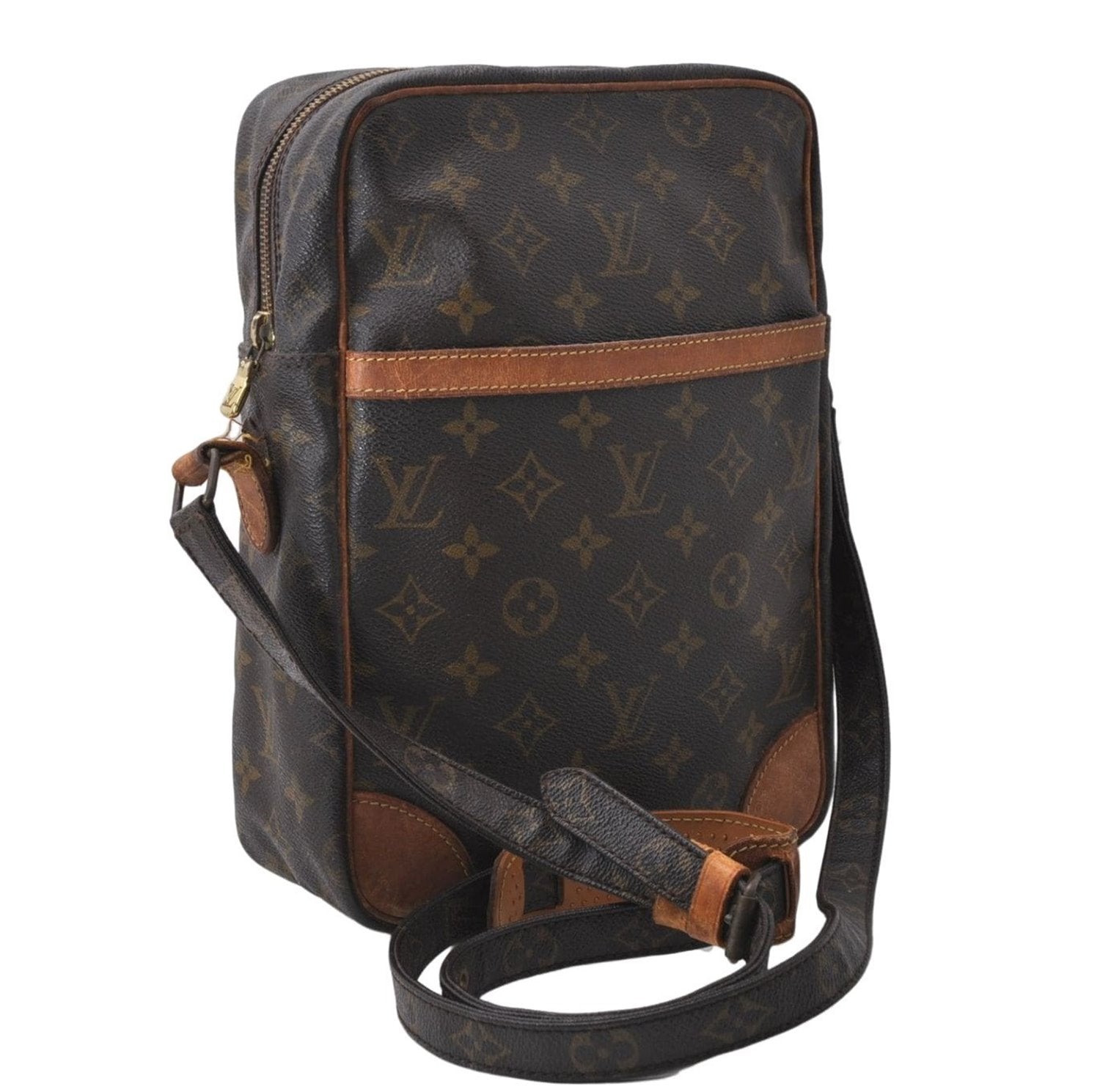 Auth Louis Vuitton Monogram Danube GM Shoulder Cross Body Bag M45262 LV 4679D