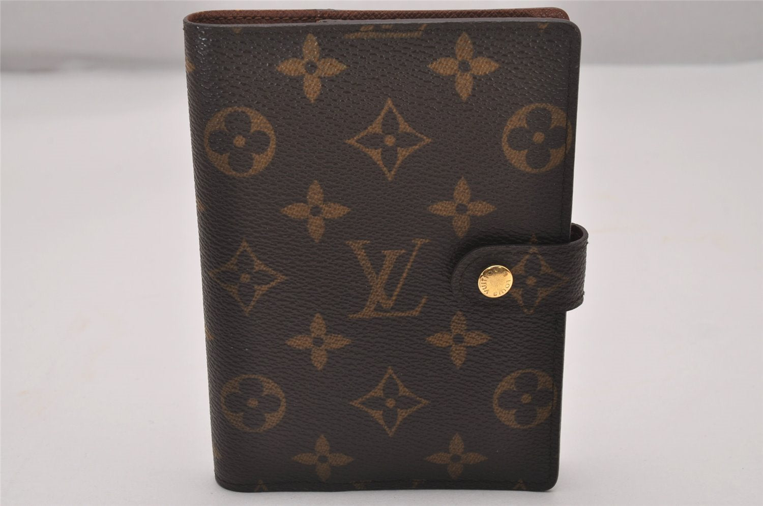 Authentic Louis Vuitton Monogram Agenda PM Notebook Cover R20005 LV 4680I