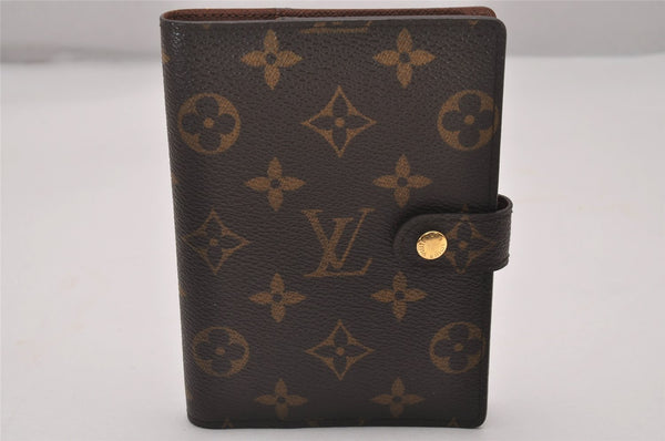 Authentic Louis Vuitton Monogram Agenda PM Notebook Cover R20005 LV 4680I